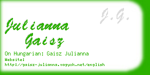 julianna gaisz business card